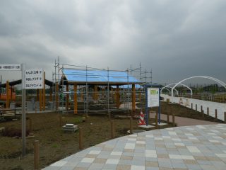 公園施設ＢＢＱ建築足場