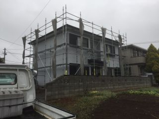 外壁塗装工事足場