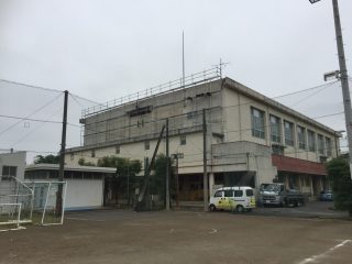 校舎防水工事足場